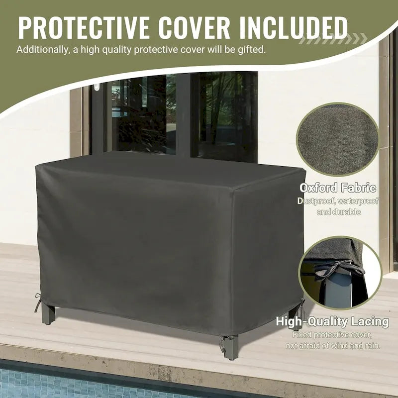 Outdoor Kitchen Island With Storage(no include stool)