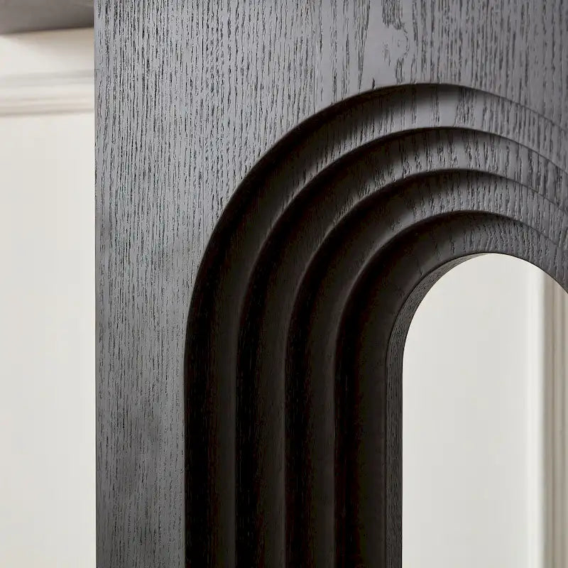 Modern Narrow Console Table with Unique Loopback Design