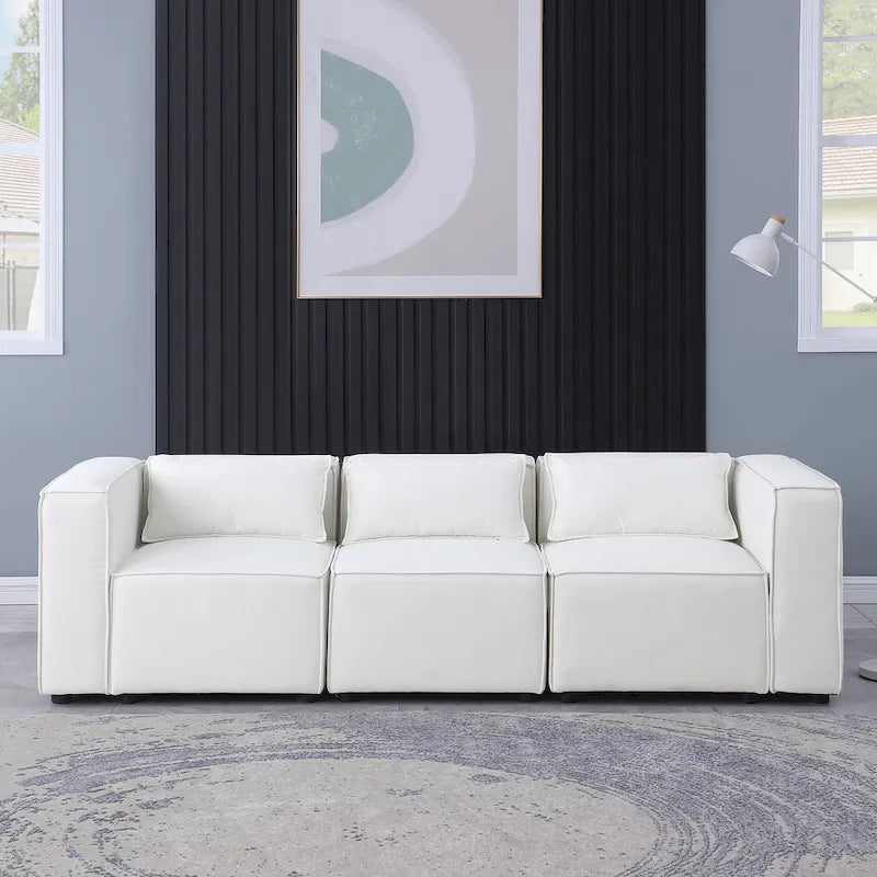 Free Combination Chenille Upholstered Modular Sectional Sofa