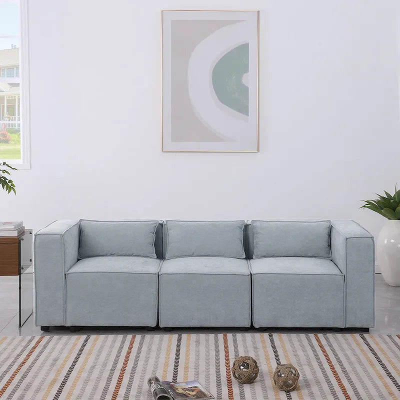 Free Combination Chenille Upholstered Modular Sectional Sofa