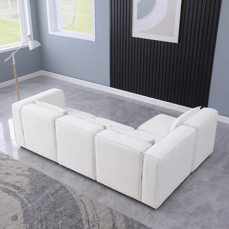 Free Combination Chenille Upholstered Modular Sectional Sofa