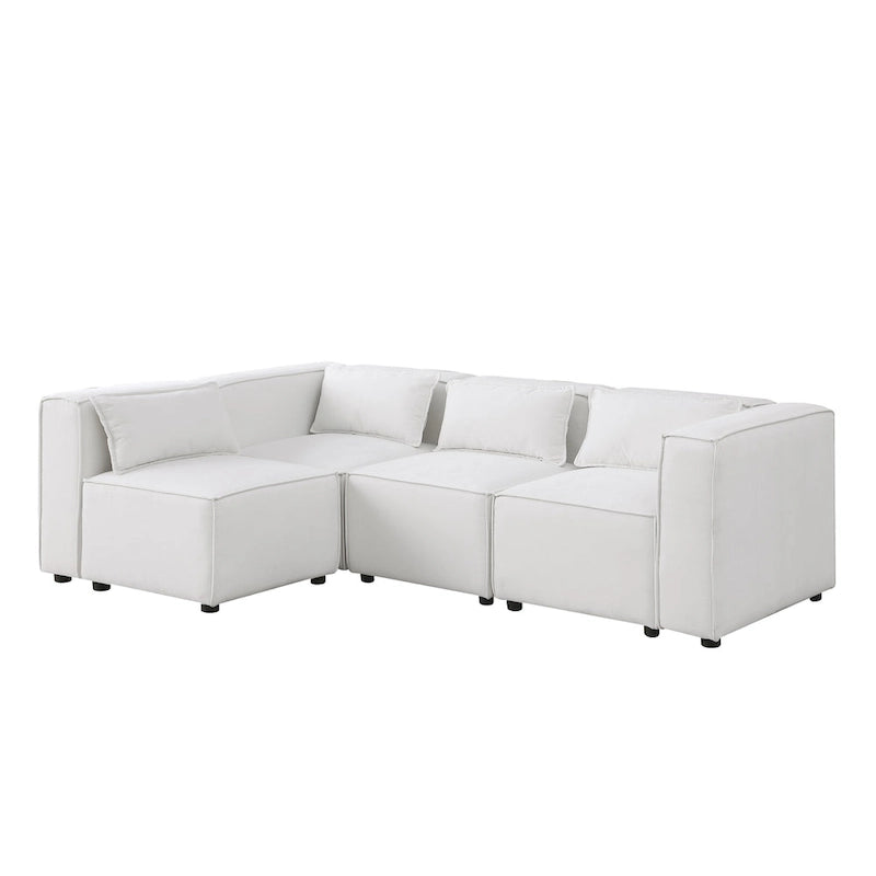 Free Combination Chenille Upholstered Modular Sectional Sofa