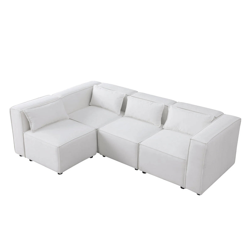 Free Combination Chenille Upholstered Modular Sectional Sofa