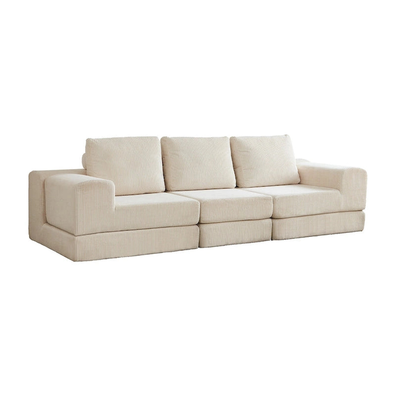 108 Foam Modular Sofa Bed with Memory Foam & Spring Base