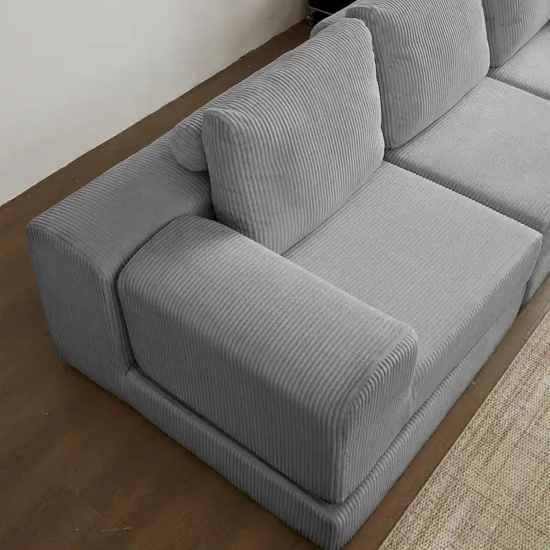 108 Foam Modular Sofa Bed with Memory Foam & Spring Base