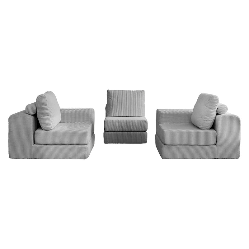 108 Foam Modular Sofa Bed with Memory Foam & Spring Base