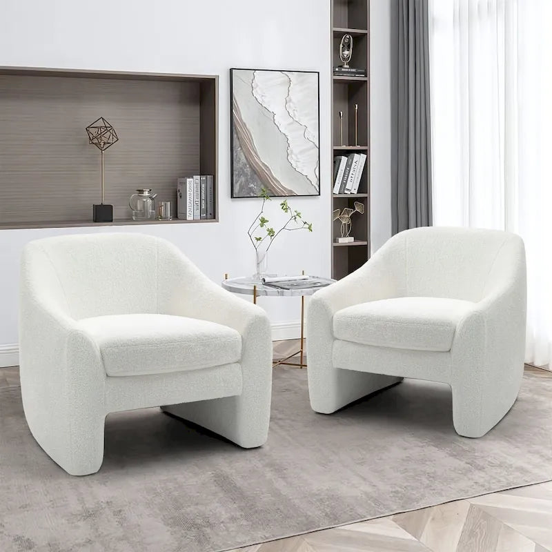 Modern Upholstered Oversized Accent Chairs