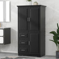Tall and Wide Storage Cabinet with Doors for Bathroom/Office,Three Drawers - N/A