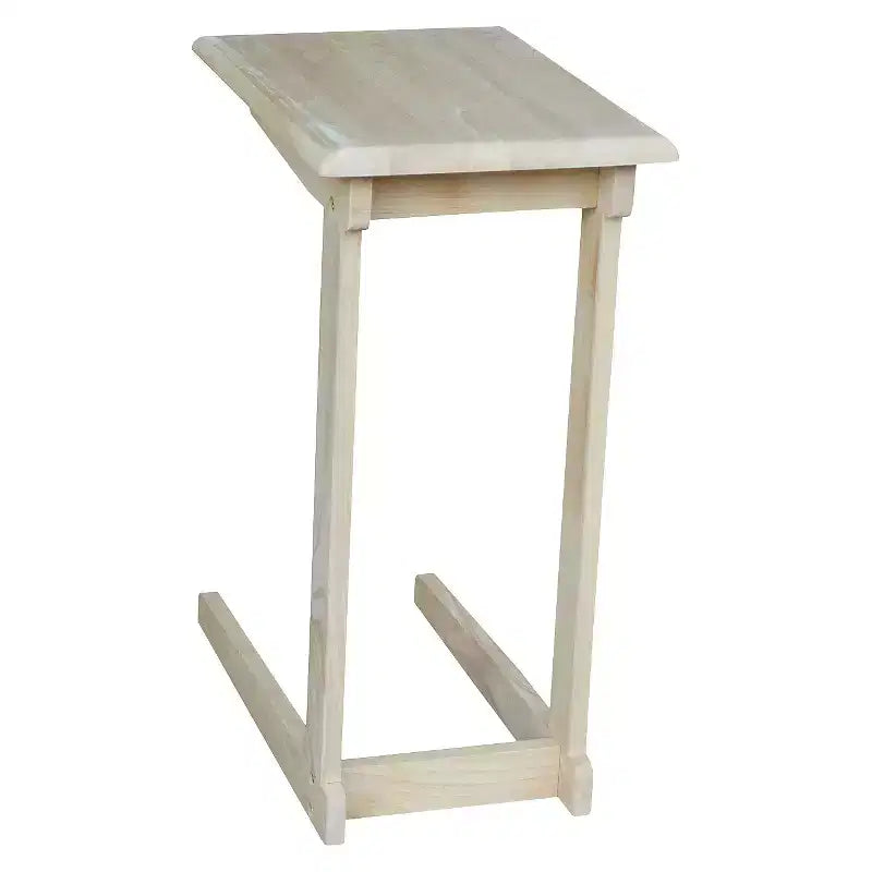Sofa Server Table Unfinished - International Concepts: Hardwood Side, Under Sofa Snack Stand