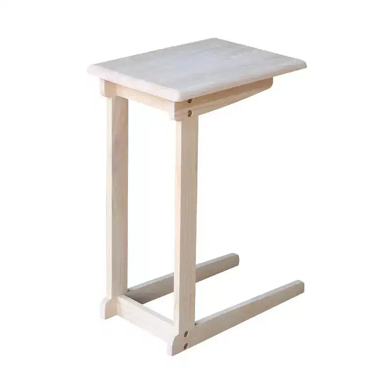 Sofa Server Table Unfinished - International Concepts: Hardwood Side, Under Sofa Snack Stand