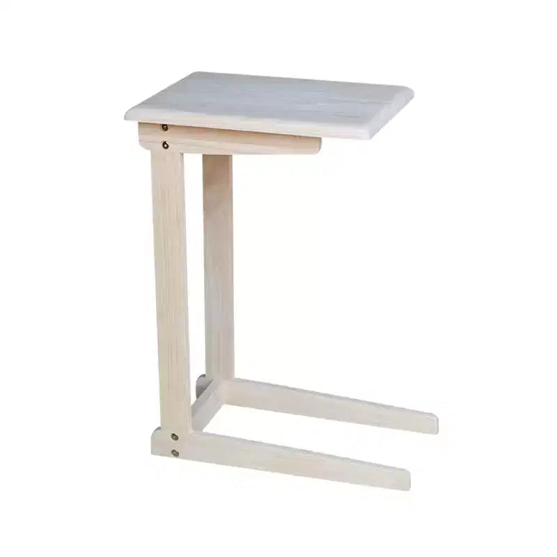 Sofa Server Table Unfinished - International Concepts: Hardwood Side, Under Sofa Snack Stand