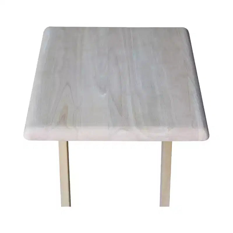 Sofa Server Table Unfinished - International Concepts: Hardwood Side, Under Sofa Snack Stand