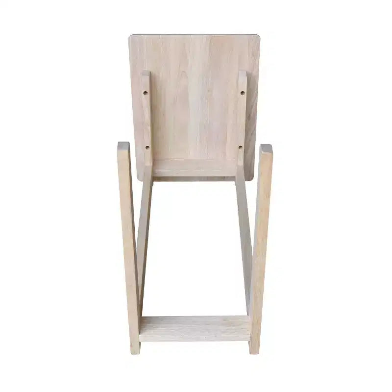 Sofa Server Table Unfinished - International Concepts: Hardwood Side, Under Sofa Snack Stand