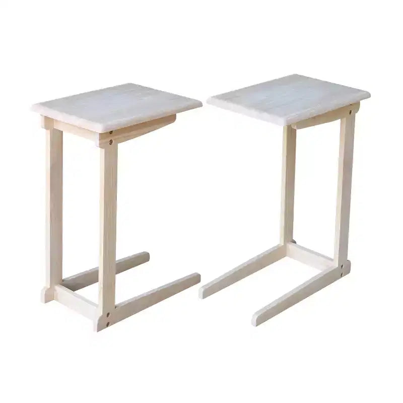Sofa Server Table Unfinished - International Concepts: Hardwood Side, Under Sofa Snack Stand