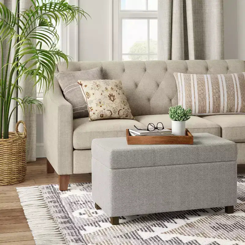 Essex Double Storage Ottoman - Threshold