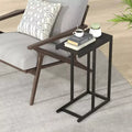 Costway Coffee Tray Sofa Side End Table Ottoman Couch Console Stand TV Lap Snack Black