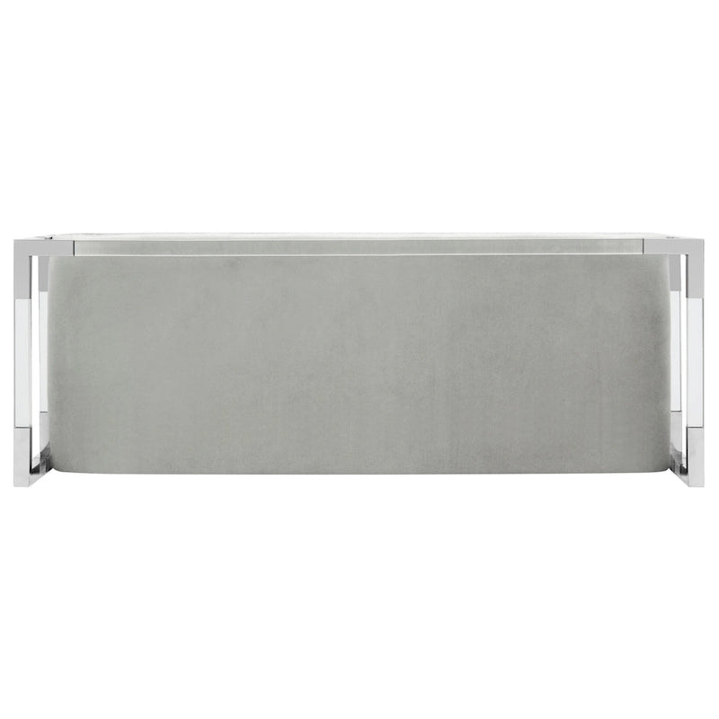SAFAVIEH Couture Shakti Grey Acrylic Bench - 50Wx18Dx26H
