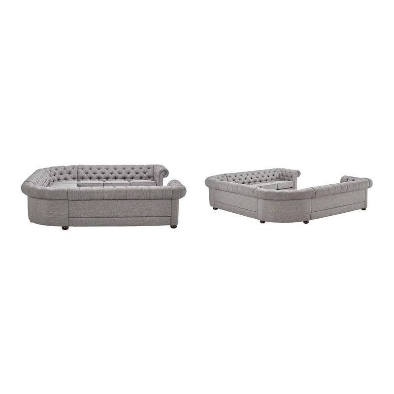 Gdansk 11-Seat U-Shaped Chesterfield Sectional Sofa
