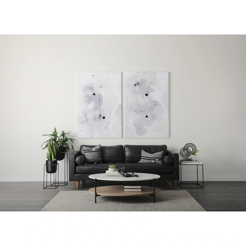 Svend Tan Leather Sofa