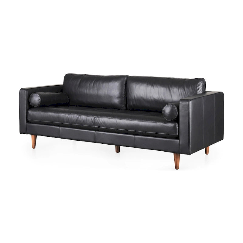 Svend Tan Leather Sofa