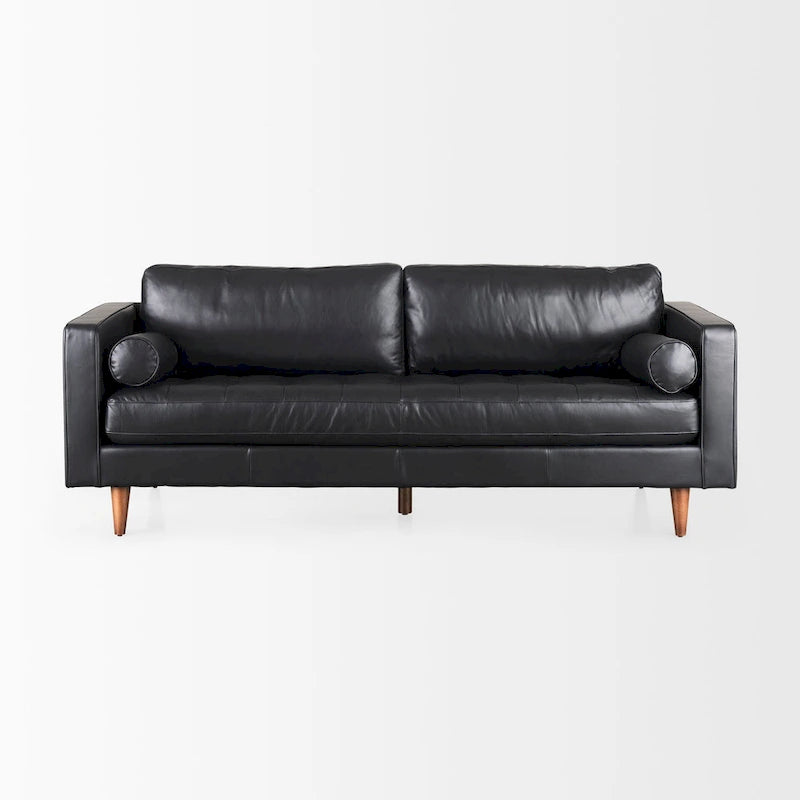Svend Tan Leather Sofa