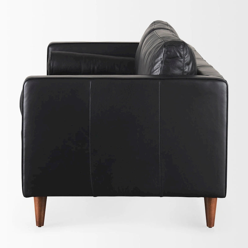 Svend Tan Leather Sofa