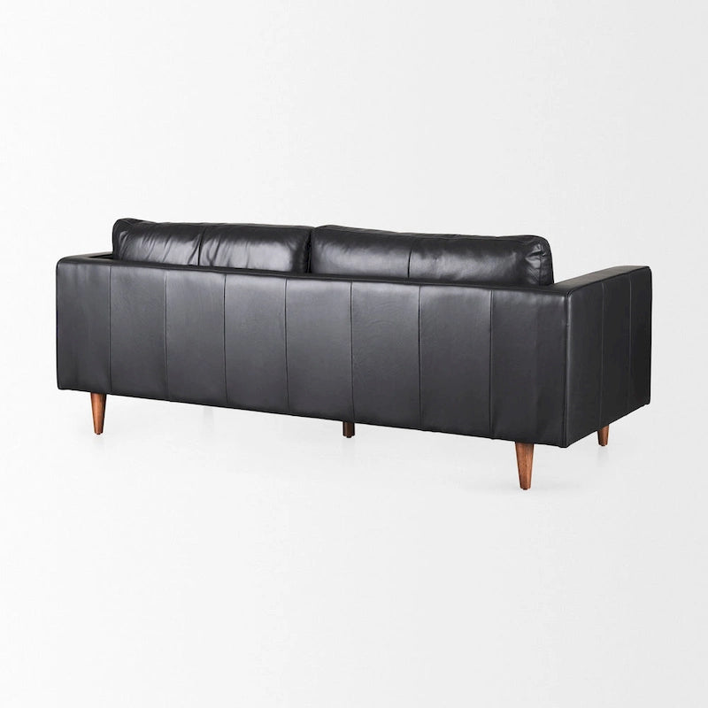 Svend Tan Leather Sofa