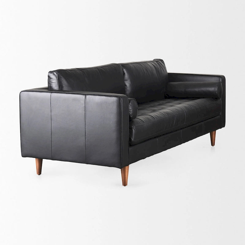 Svend Tan Leather Sofa