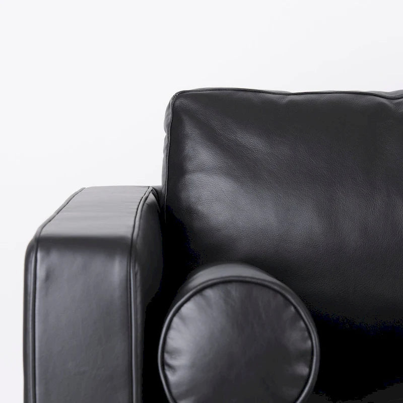 Svend Tan Leather Sofa