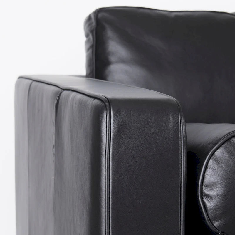 Svend Tan Leather Sofa