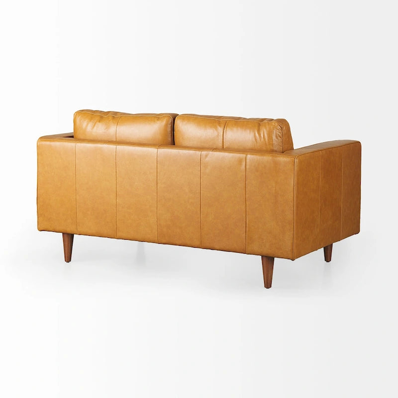 Svend Tan Leather Sofa