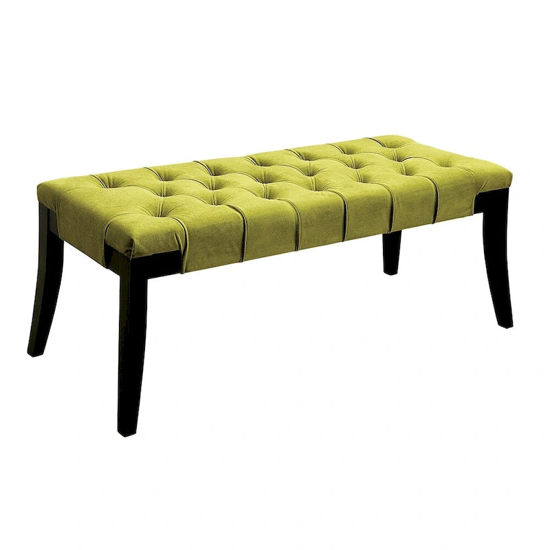 Oran Contemporary Fabric Tufted Accent Bench by Furniture of America