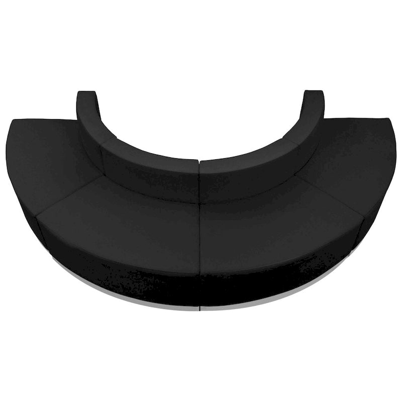 4 PC LeatherSoft Modular Reception Configuration w/Taut Back &Seat - 105W x 25.25 - 52.5D x 27H