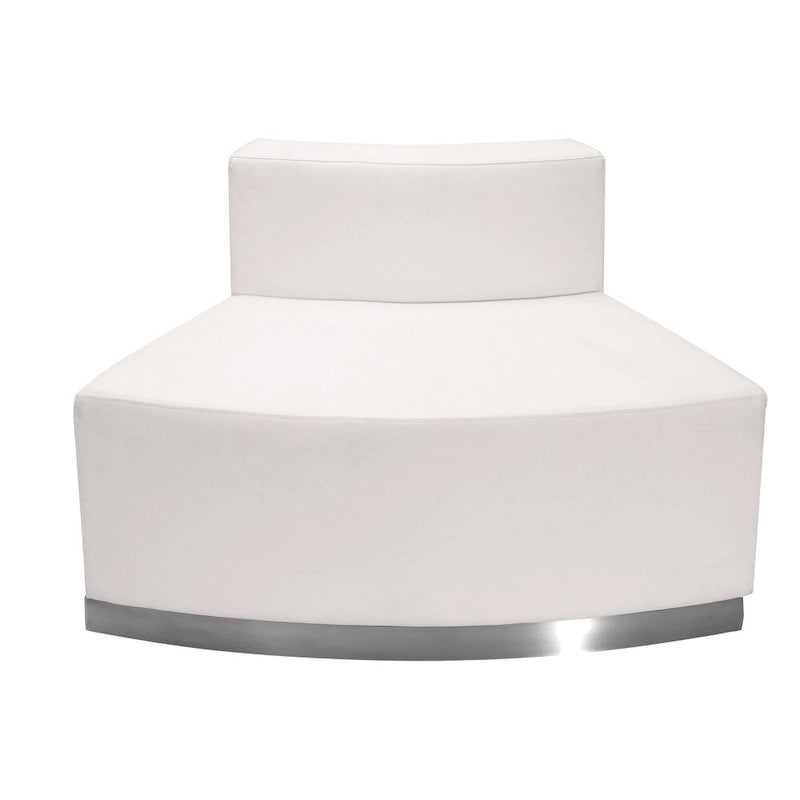 4 PC LeatherSoft Modular Reception Configuration w/Taut Back &Seat - 105W x 25.25 - 52.5D x 27H