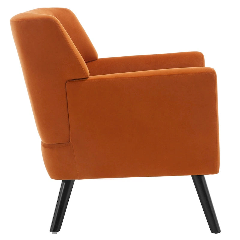 Velvet Upholstered Armchair Tufted Accent Chair, Set of 2 - 30.71H x 28.35 W x 27.56D