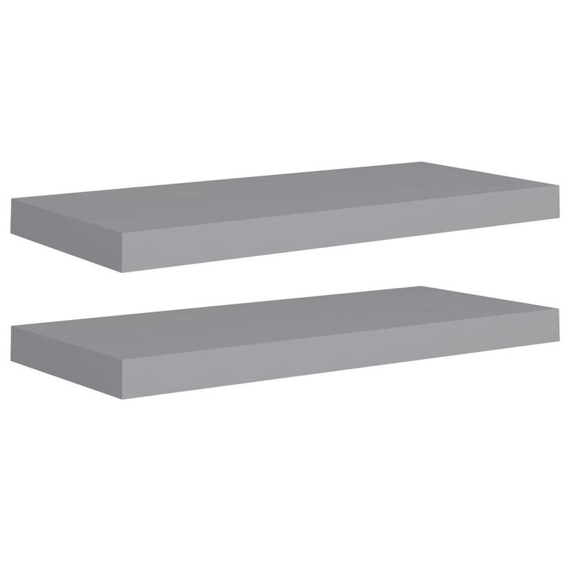 Floating Wall Shelves 2 pcs 23.6x9.3x1.5 MDF - 23.6 x 9.3 x 1.5 (L x W x H)