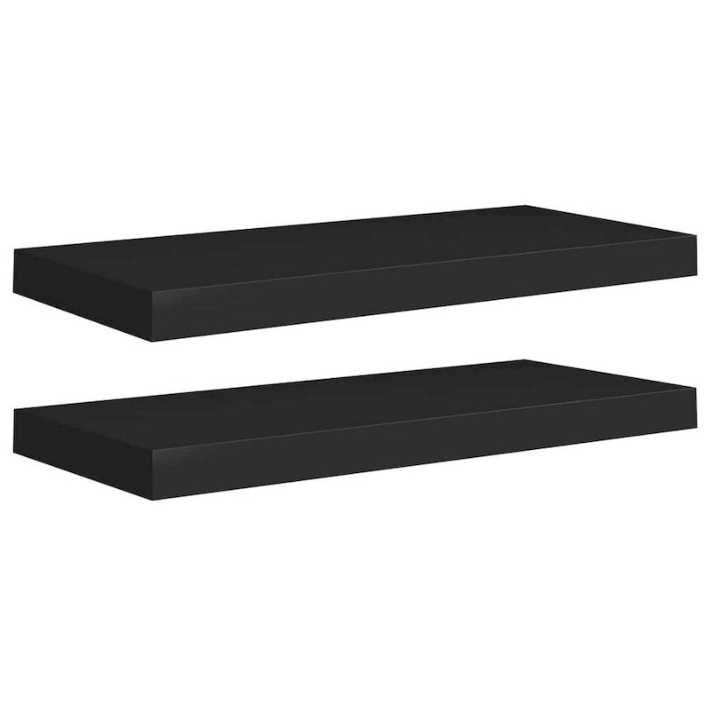 Floating Wall Shelves 2 pcs 23.6x9.3x1.5 MDF - 23.6 x 9.3 x 1.5 (L x W x H)
