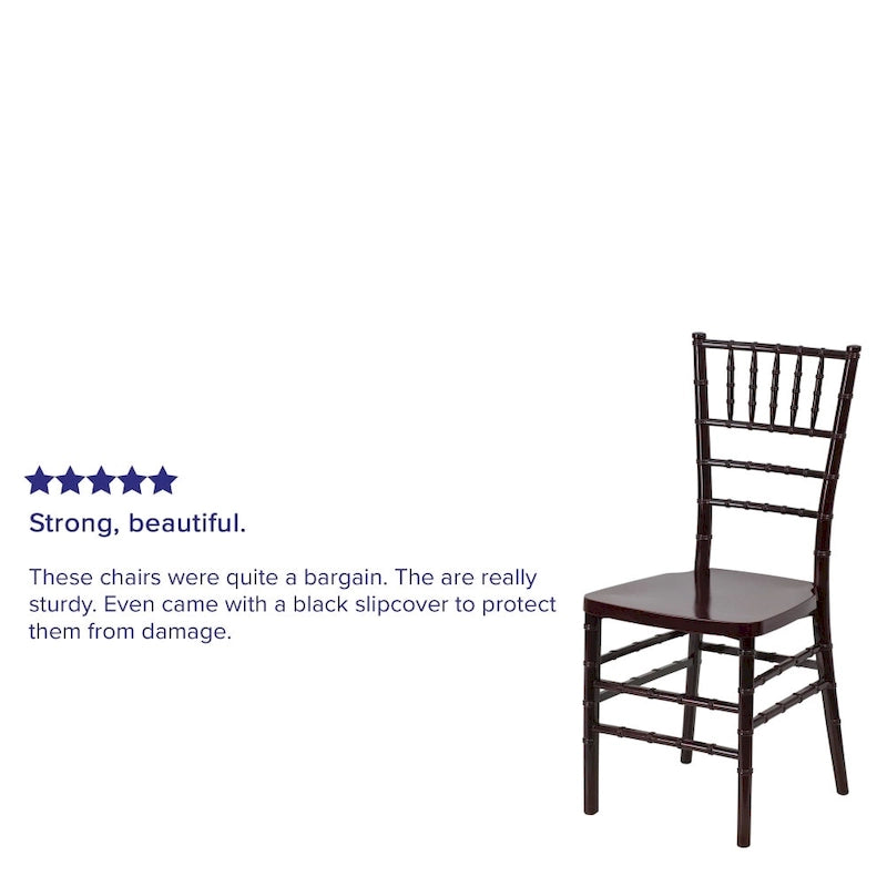 Resin Stacking Chiavari Chair - Hospitality and Event Seating