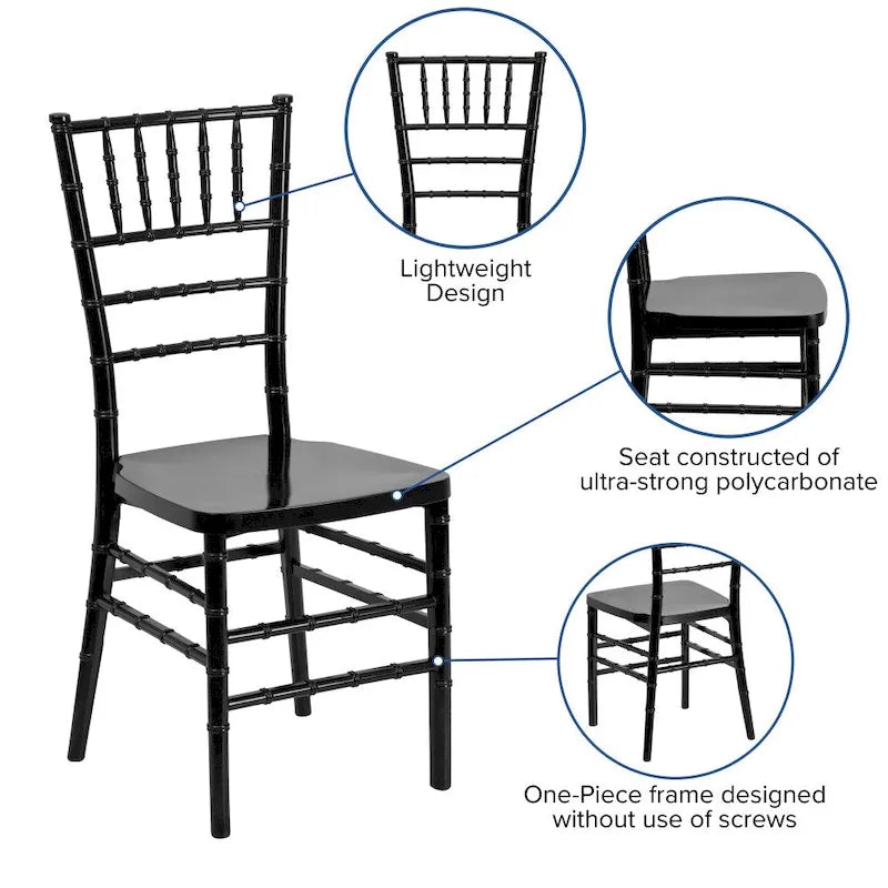 Resin Stacking Chiavari Chair - Hospitality and Event Seating