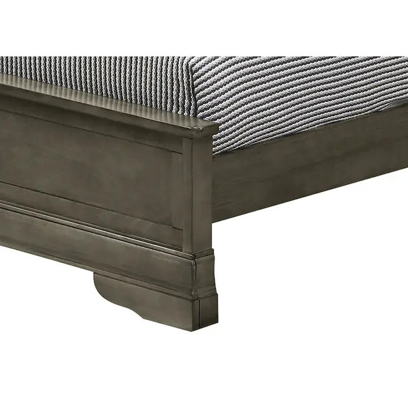 Louis Philippe Sleigh Twin Panel Bed