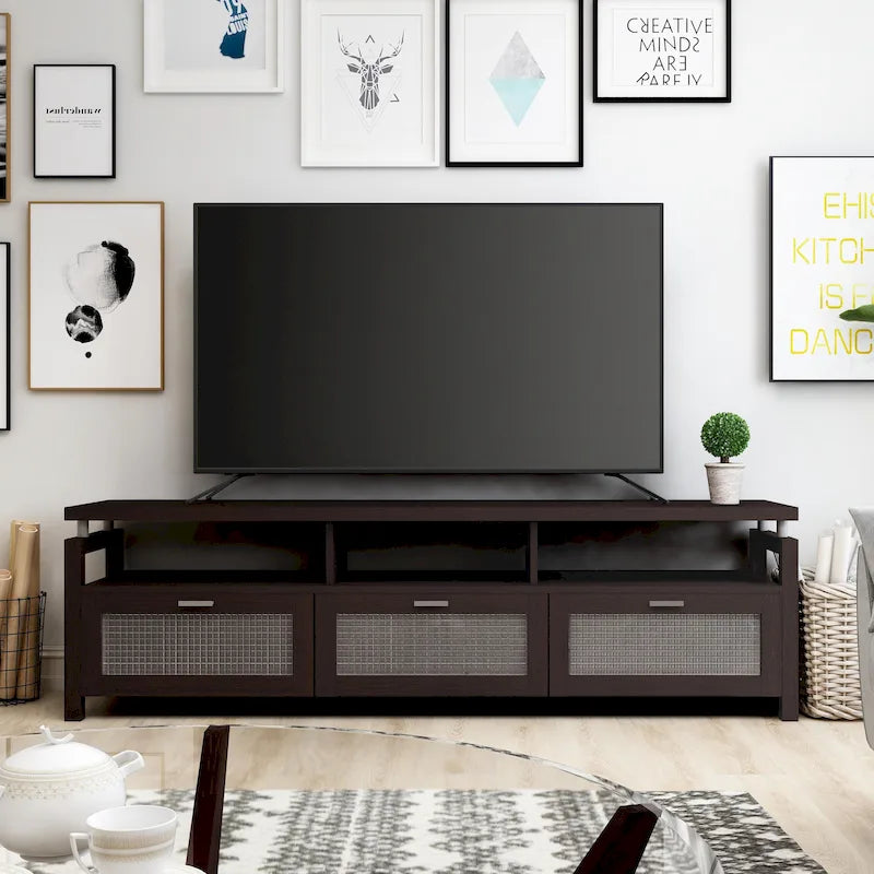 Posa Contemporary Espresso 71-inch Storage TV Console by Furniture of America