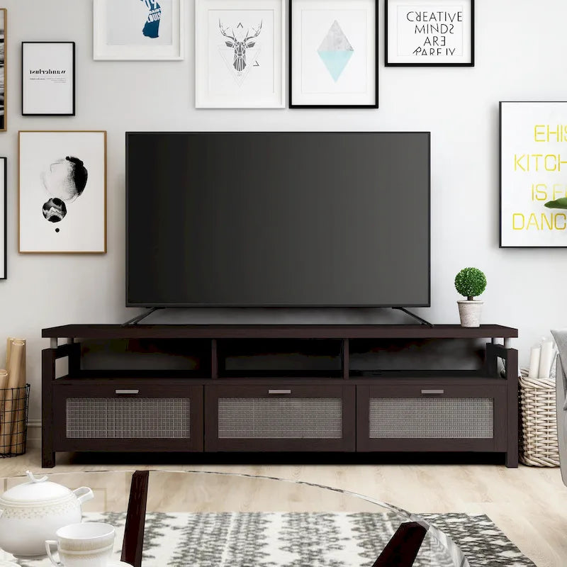 Posa Contemporary Espresso 71-inch Storage TV Console by Furniture of America