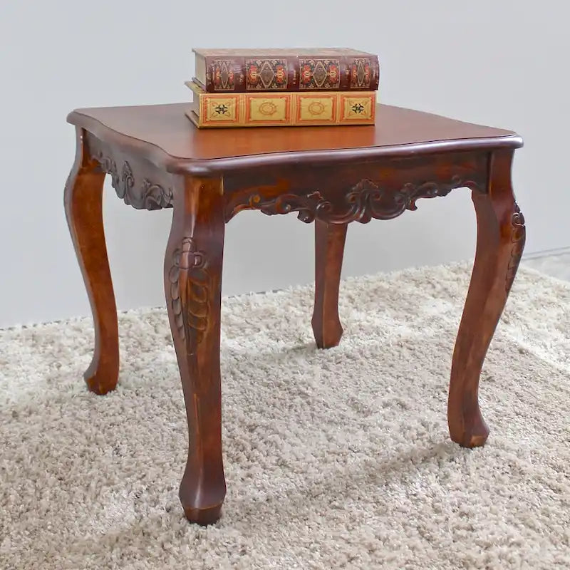 Windsor Carved End Table