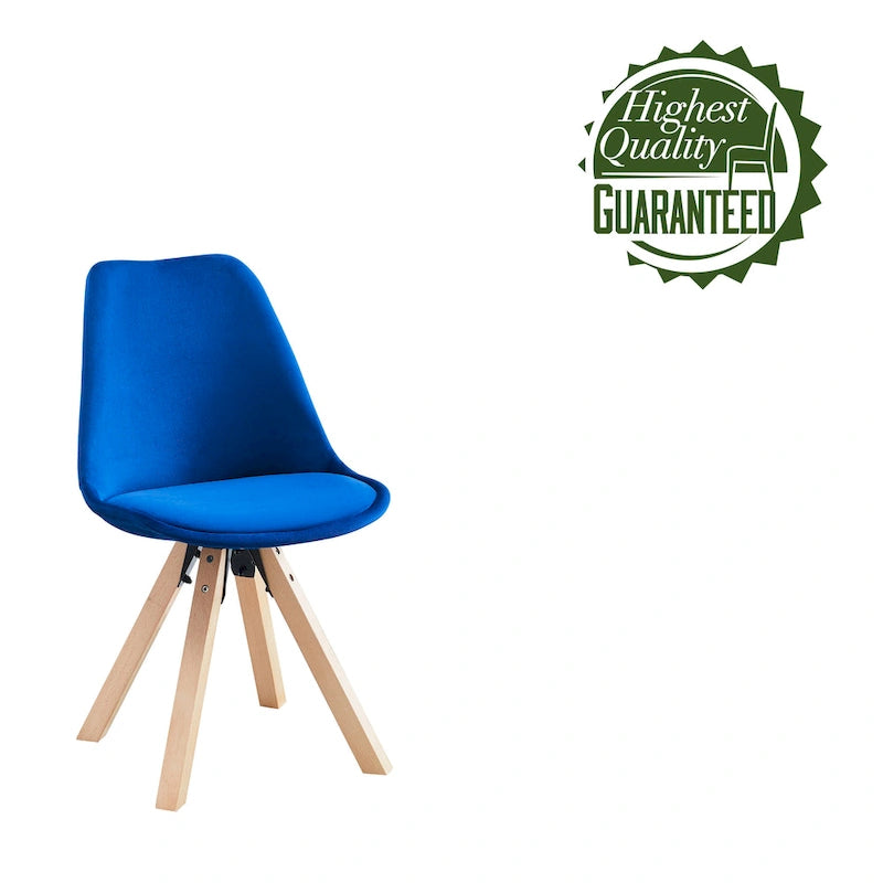 Porthos Home Poppy Dining Chairs Set of 2, Velvet and Beechwood