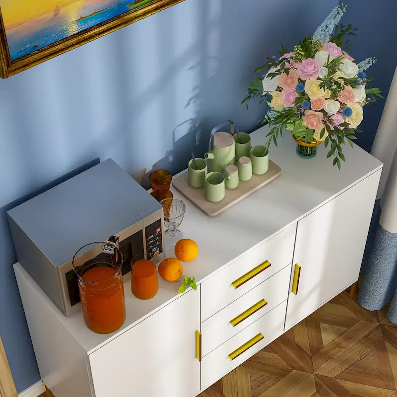 47.2W x 29.3H Sideboard Serving Buffet Storage Cabinet Cupboard