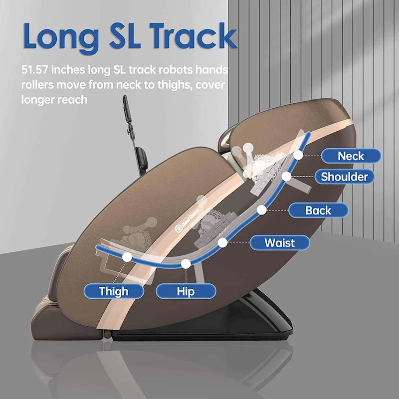 Ukuowu PS6500 4D Massage Chair with AI Care,Voice Control,Wireless charging and Super long SL Track