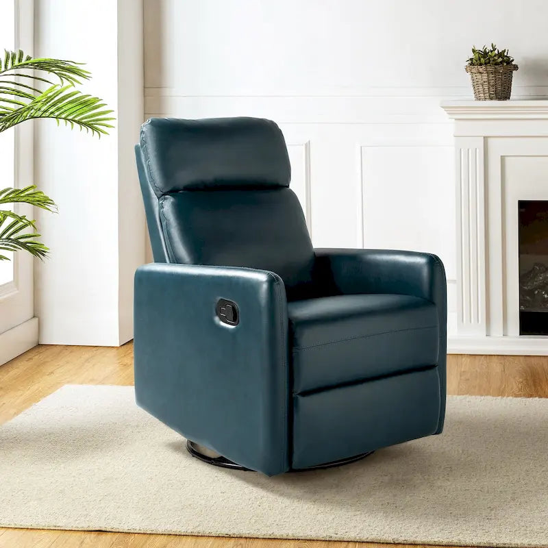Lyle Manual Swivel Recliner with Metal Base