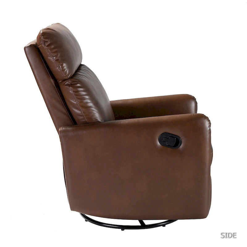 Lyle Manual Swivel Recliner with Metal Base