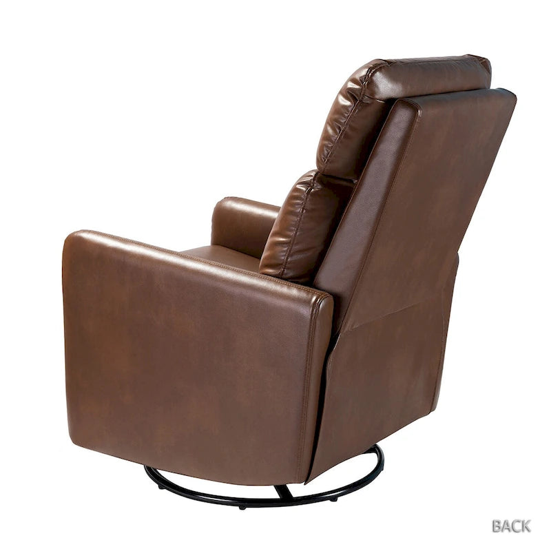 Lyle Manual Swivel Recliner with Metal Base