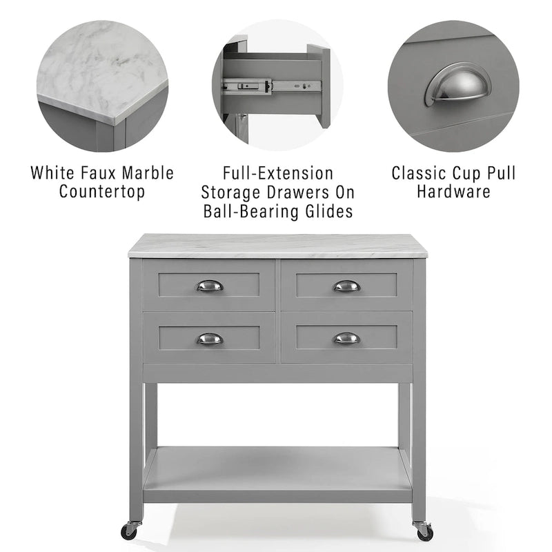 Crosley Connell Kitchen Island/Cart